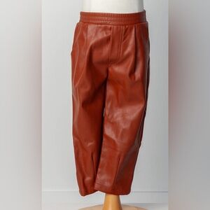 Kids' Faux Leather Pants size 8 year old. Nwt